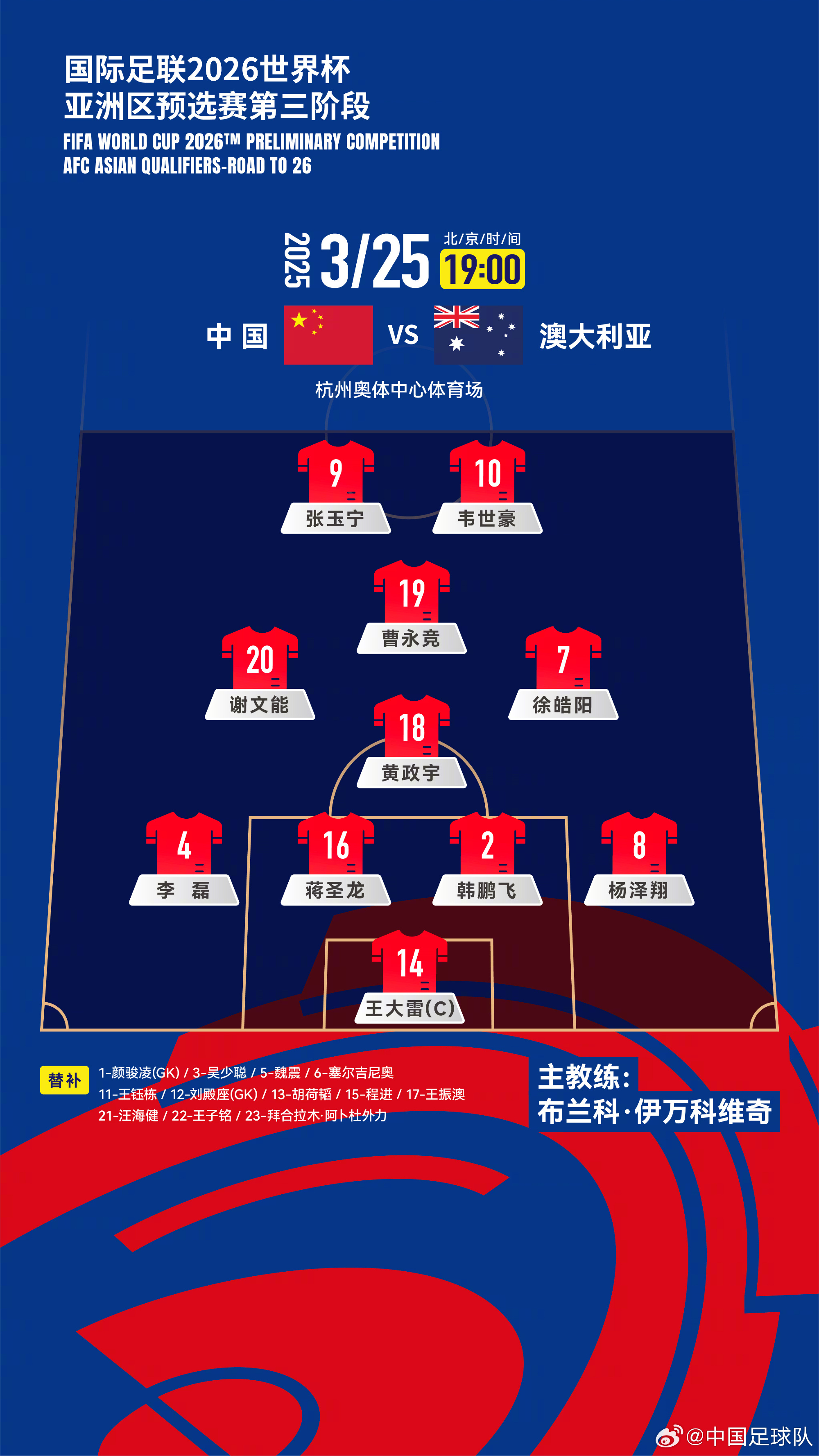 遭伊萬詬??！國足首發(fā)11人聯(lián)賽出場：僅4人鐵主力，楊澤翔0出場
