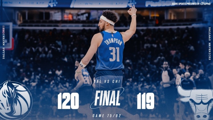  險勝公牛！獨行俠官方曬贏球海報 克萊成為封面人物