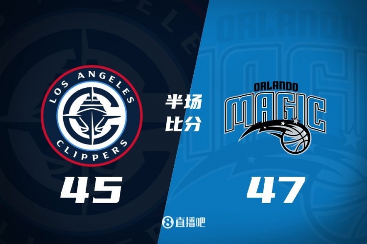  防守大戰(zhàn)！魔術(shù)16-5結(jié)束上半場47-45快船 班凱羅16分祖巴茨13+10